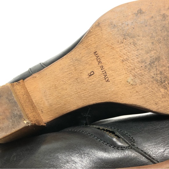 Madewell- Leather Ankle Boots Made in Italy 9 - Picture 6 of 6